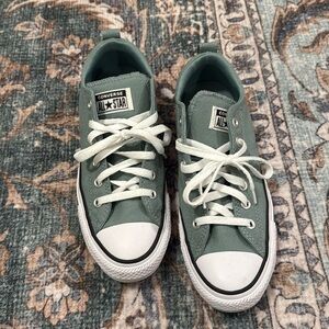 Green Converse - Like New!